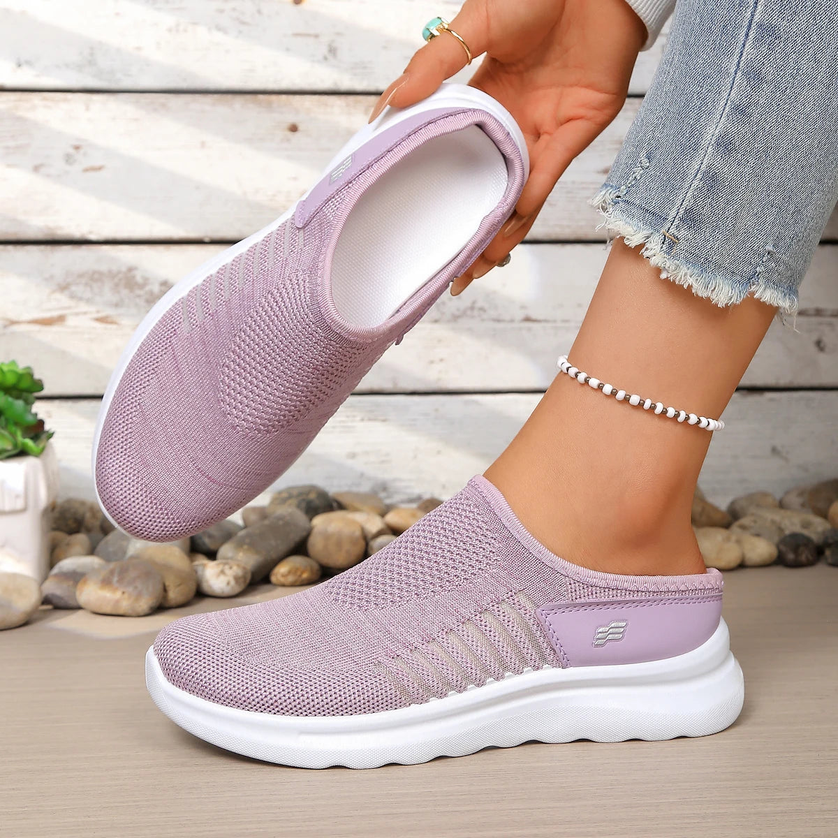 Breathable Youth Style Footwear Stylish Half Sneakers