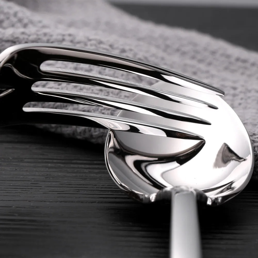 Stainless Steel Silver Flatware Set