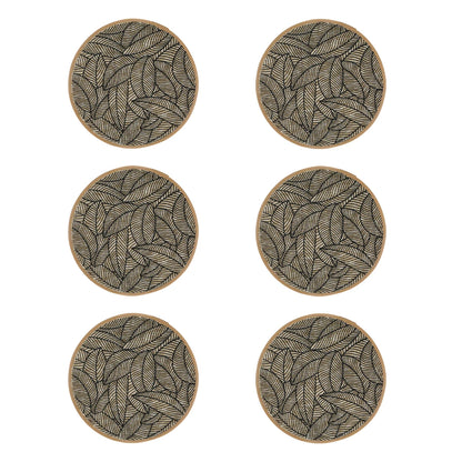 2/4/6/8pcs Bohemian Jute Printed Placemats Mats