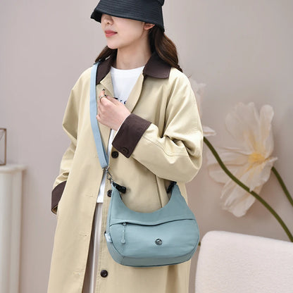 Nylon Crescent Crossbody Hobo Shoulder Bags