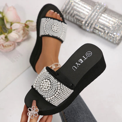 Elegant Chunky Platform Heels Sandals