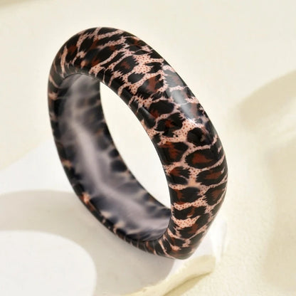 Vintage Exaggerate Leopard Acrylic Bracelets