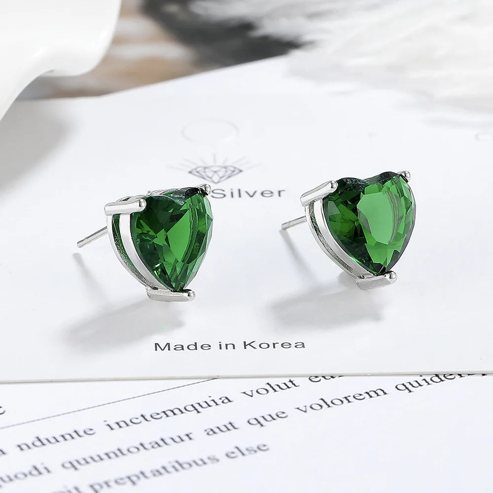 925 Sterling Silver Multiple zircon Earring