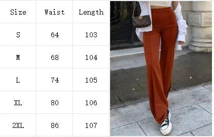 Flare Slim Straight Bell Bottom Pants