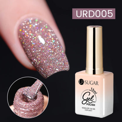 15ml Sliver Reflective Nail Gel Polish Shining Glitter