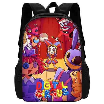 Cartoon A-AmazingS DigitalS Circus Child School Backpack Set