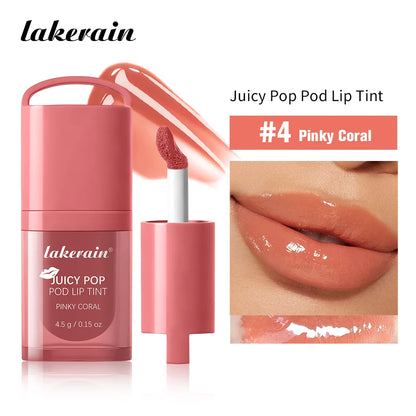 Waterproof Long Lasting Juice Pop Lip Tint Box Nourishing Hydrating Lip Oil Gloss