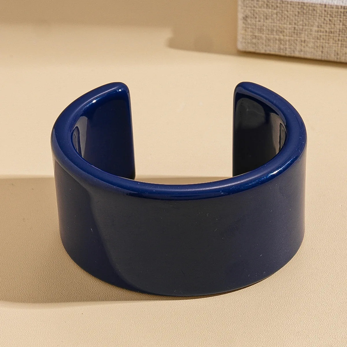 Sparkly Chunky Blue Geometric Acrylic Resin Bangles Rings