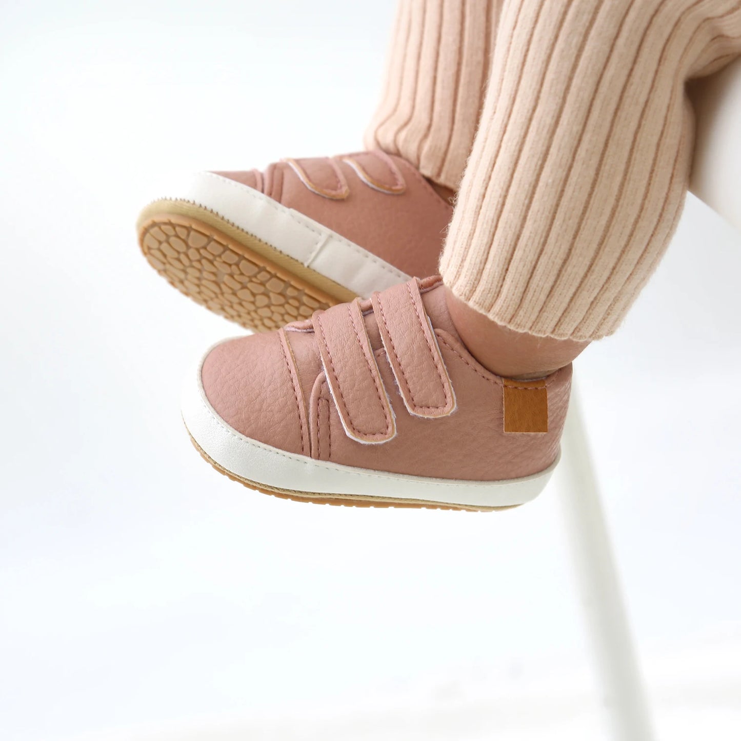 Leather Rubber Anti-slip Toddler First Walkers Shoes