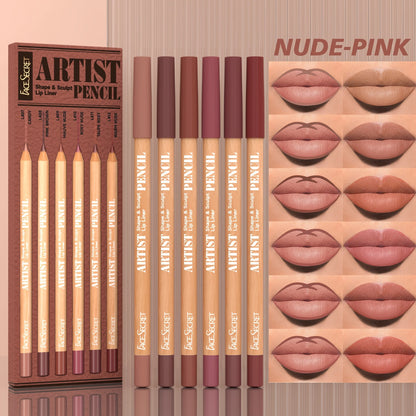 Matte Lip Liner Pencils Set