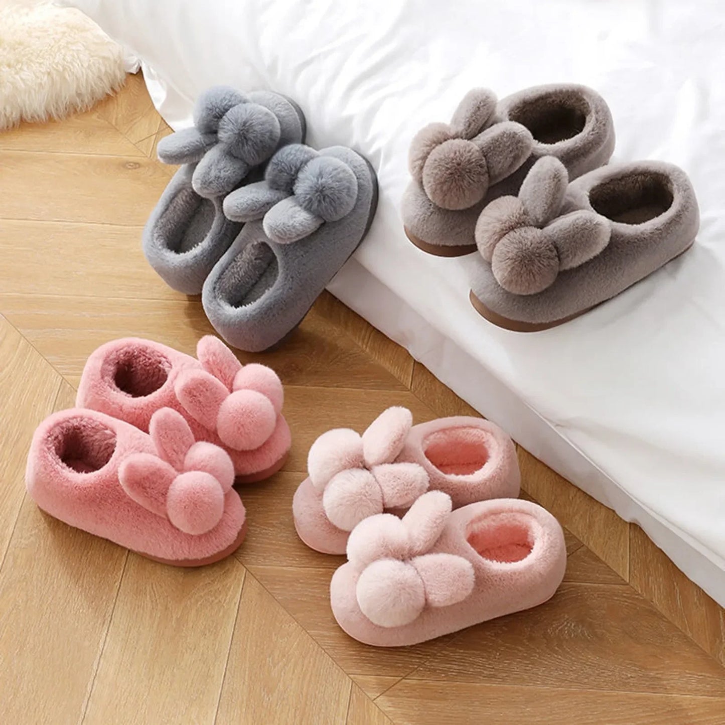 Winter Warm Cotton Cartoon Design Slipper
