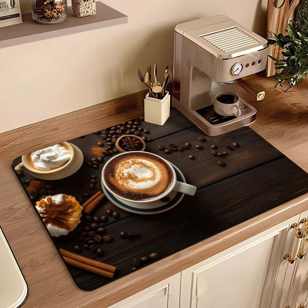 Coffee Machine Mat Waterproof Drain Pad