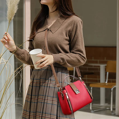 Small Bucket Shoulder Luxury Designer PU Leather Messenger Crossbody Bags