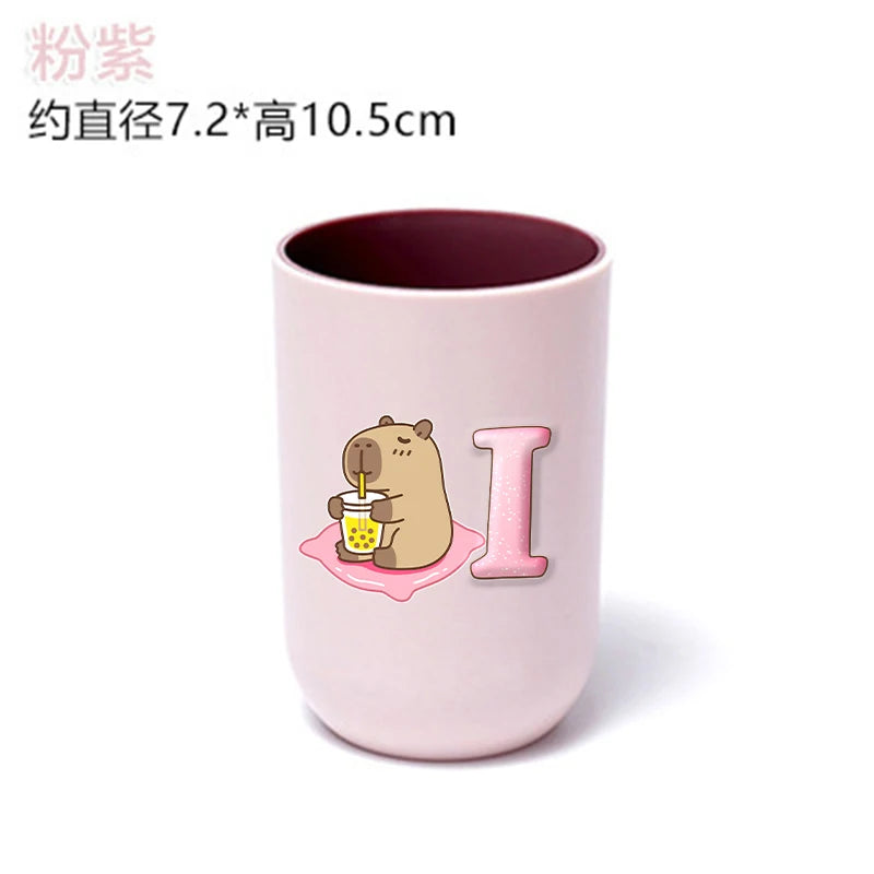 Kawaii Capybara Child Mouthwash Cups Creative Cartoon