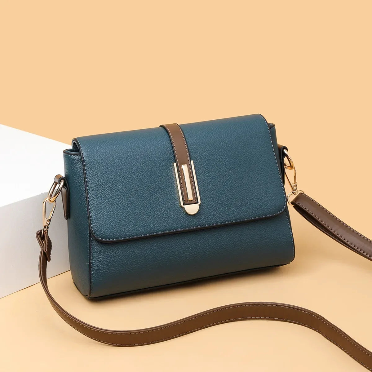 Leather Messenger Versatile Sling Bag