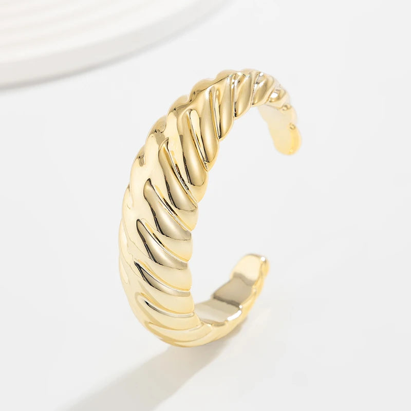 Exaggerated Hip Hop Rock Plastic Cuff Bracelet