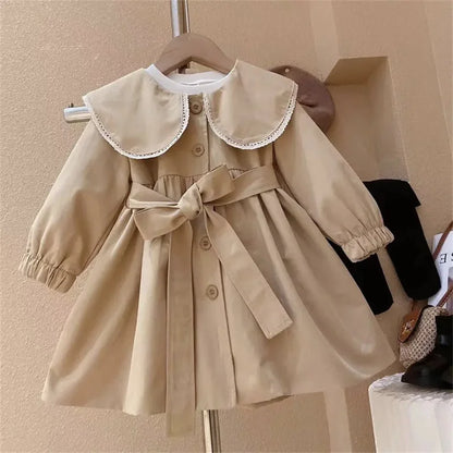 Trench Coats Baby Cute Long Windbreaker Jackets