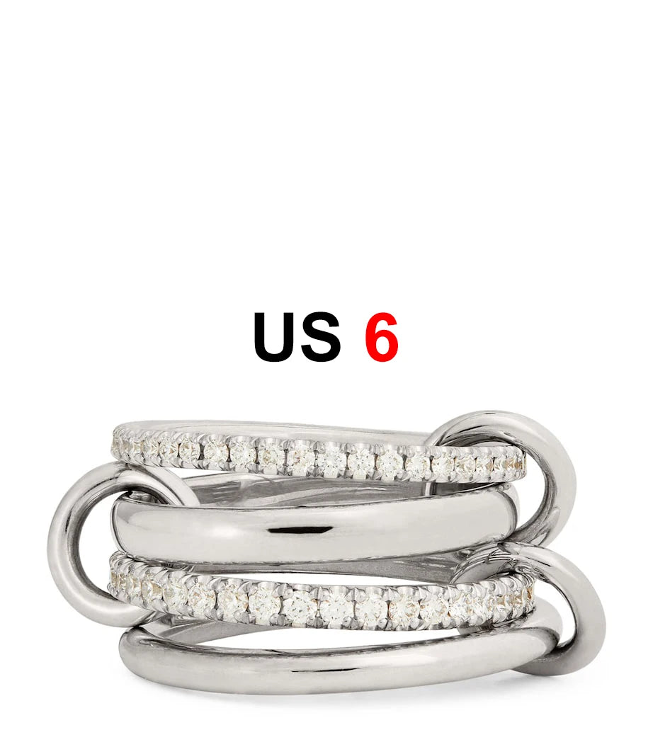 DANA Zirconia Gold Plated Rings Set