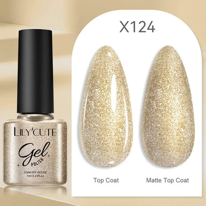 Gold Sliver Metallic Liner Gel Nail Polish