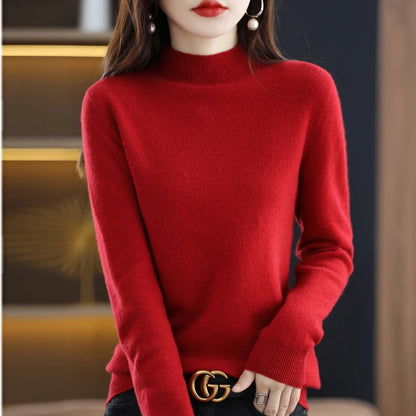 Wool Half-neck Cashmere Sweater