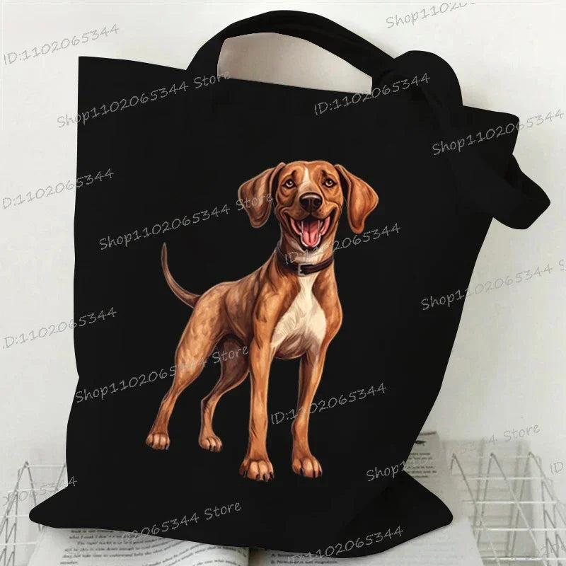 Animal Dog Series Canvas Tote Bag