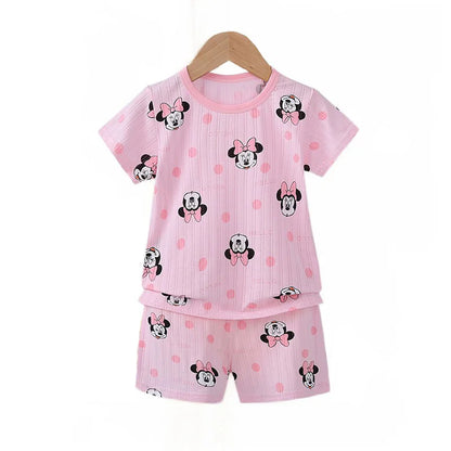 Baby Girl Outfit Set Short Sleeve T-shirt