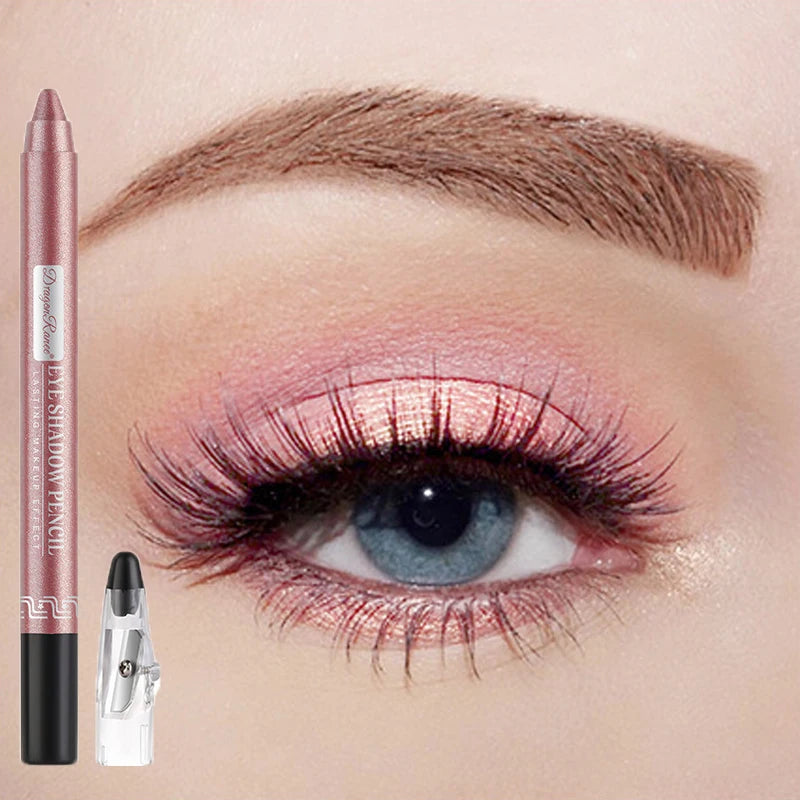Metallic Blue Pearlescent Eyeshadow Pencil Stick Lasting Waterproof Smoky Glitter
