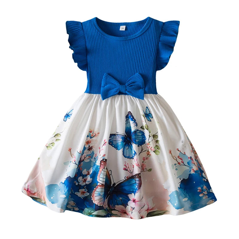 Butterfly Flying Sleeves Cute Casual Dresses