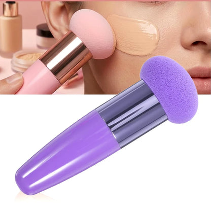 Mushroom Head Makeup Brush Puff Beauty Makeup Sponge With Handle Make-up