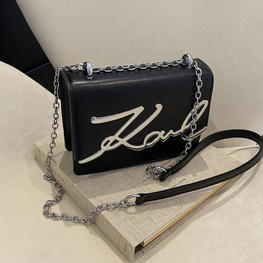 Metal Letter Strap Bags