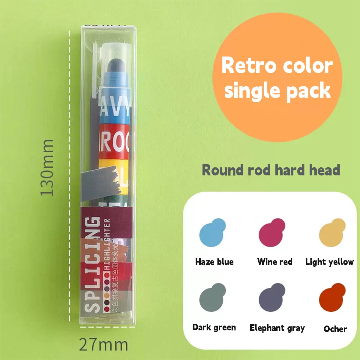 12 Color Splicing Highlighter Multi-color Pen Graffiti Line Marker Pen
