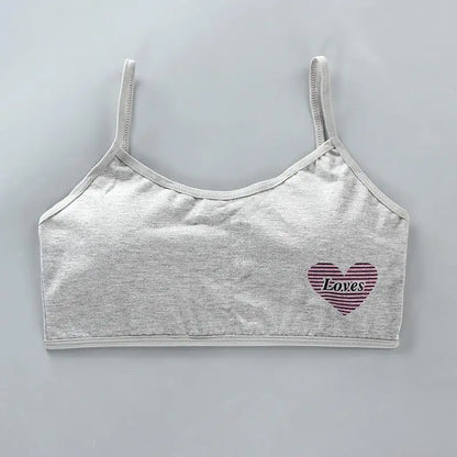 1pc Teenage Girls Tops Cotton Soft Underwear