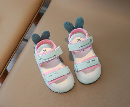 Cartoon Greenish Pink Soft Boys Girls Shoes