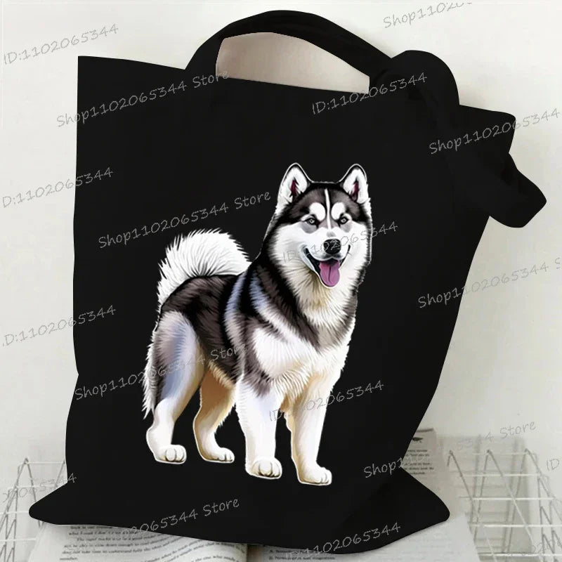 Animal Dog Series Canvas Tote Bag