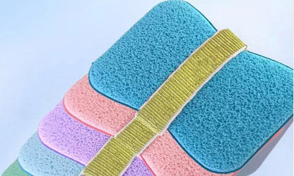 Soap Saver Bag Bath Sponge Shower Loofah Exfoliating Body Scrubber for Skin Cleaning