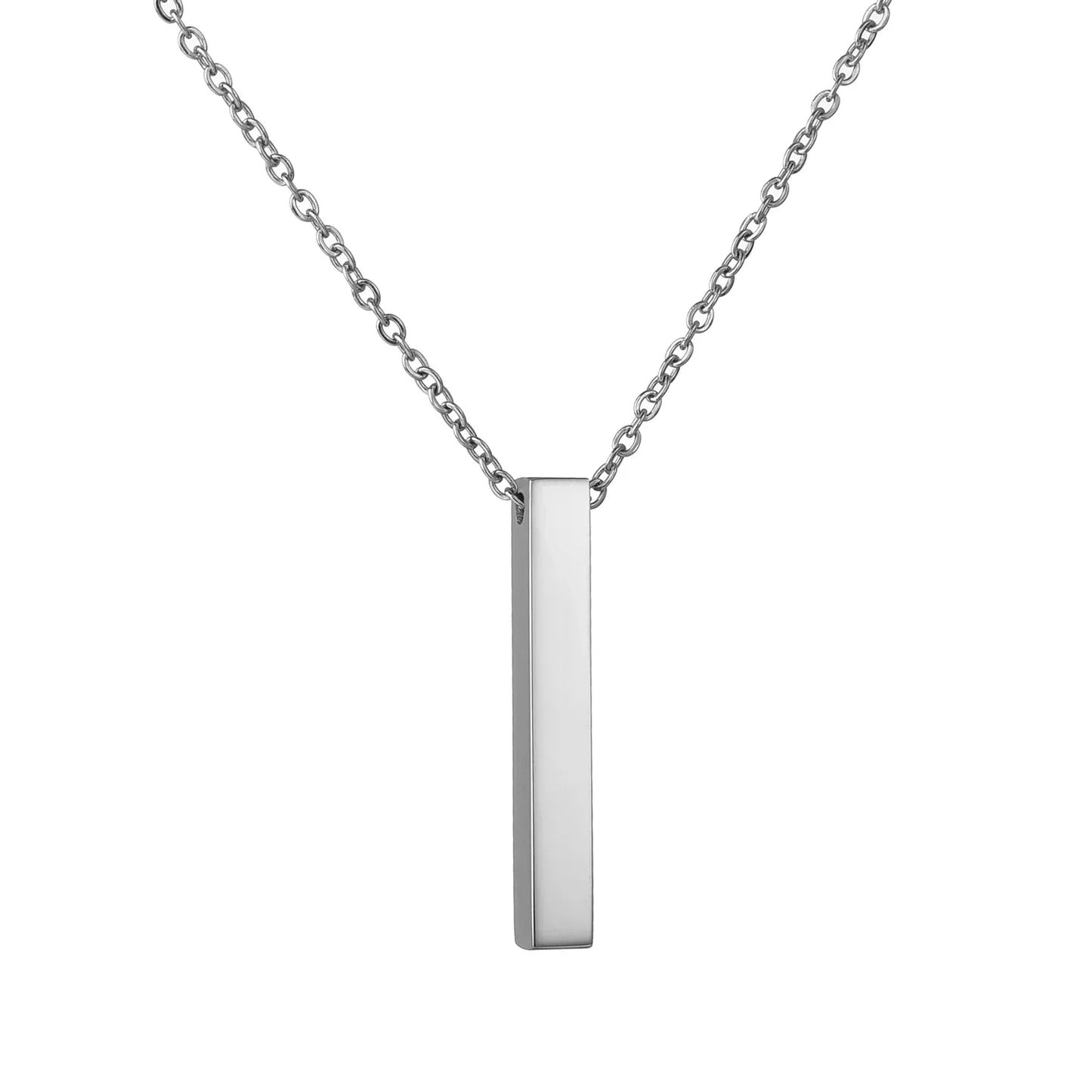 Custom Name Date Stainless Steel Necklace