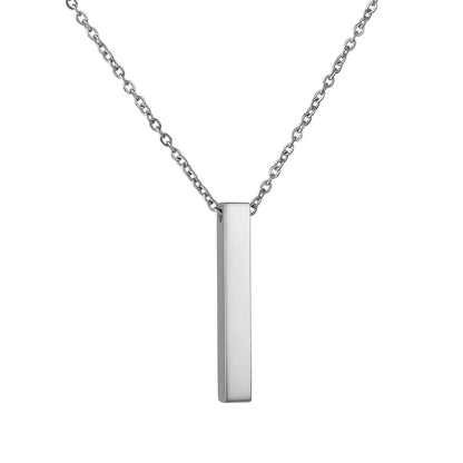 Custom Name Date Stainless Steel Necklace