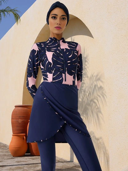 3PCS/Set Muslim Burkini Islamic Bathing Swimsuit