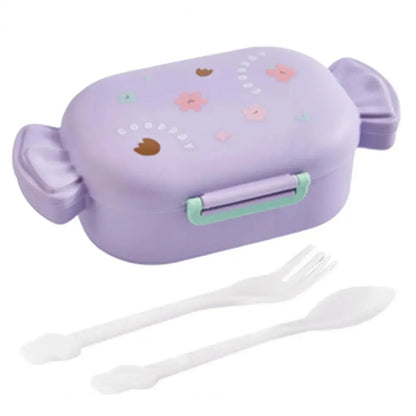 Cute Bear Lunch Box With Compartments Lunch Food Container