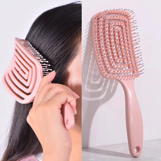 Elastic Massage Comb Hair Brush