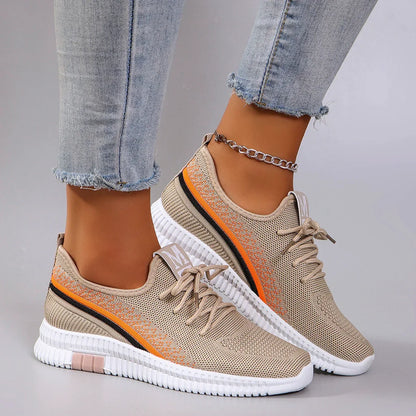 Breathable mesh flat casual sneakers