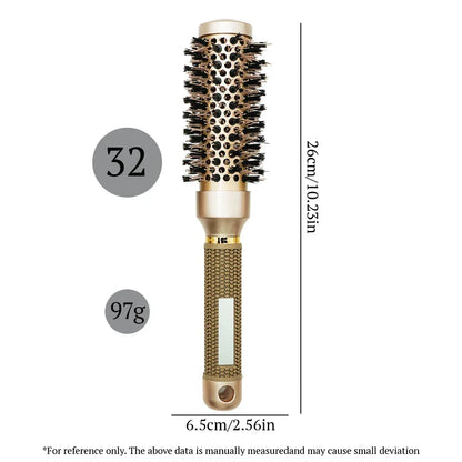 Aluminum Tube Round Barrel Hair Curling Brush