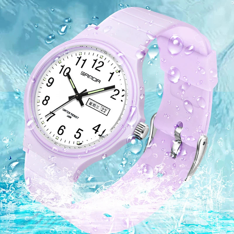 Electronic Quartz Waterproof Wristwatches