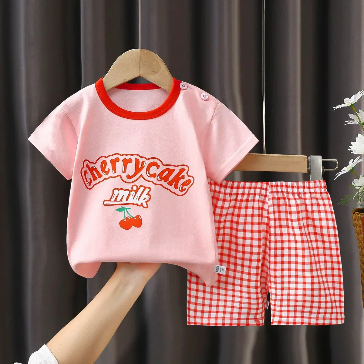 Boys Girl T-shirt Cotton Short sleeve Toddler Set