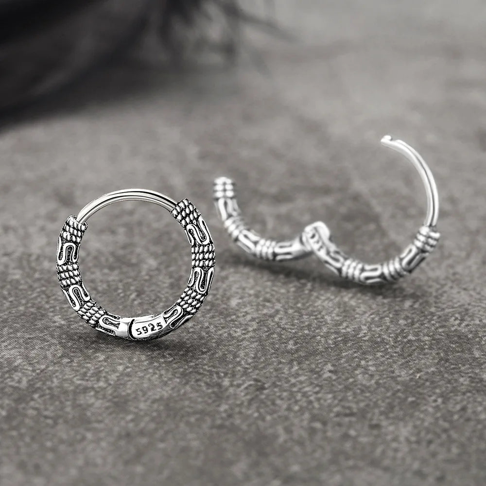 DANA 925 Sterling Silver Hoop Earrings
