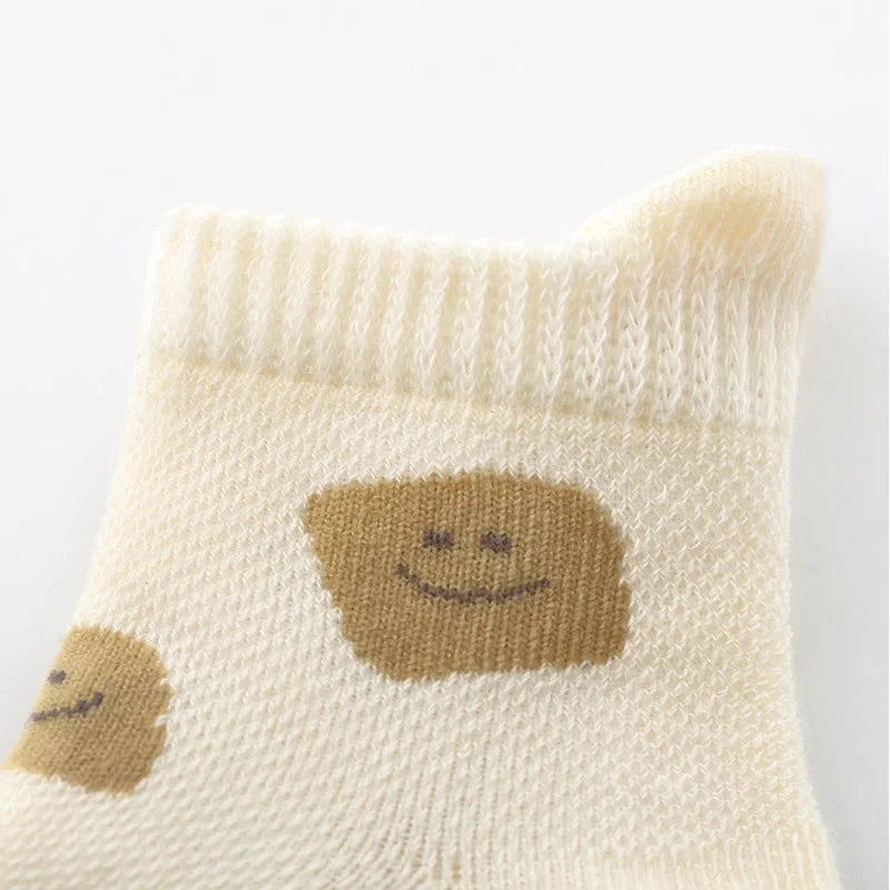 5 Pairs Non-Slip Socks Cute Cartoon Floor Socks