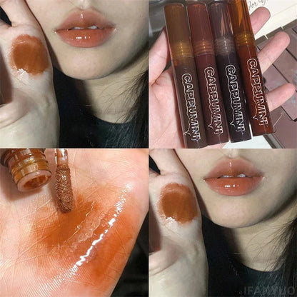 Chocolate Lip Gloss Moisturizes Liquid Lipstick