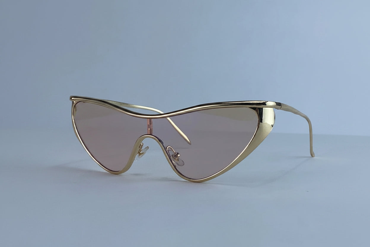 Vintage Y2K Punk Cat Eye Luxury Sun Glasses