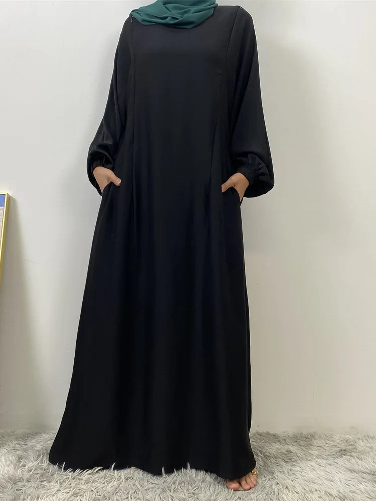عباية بسحاب أمامي للمسلمات