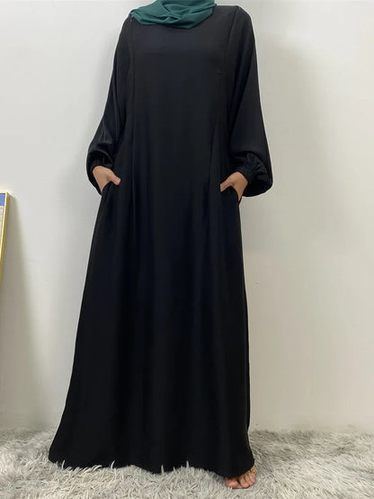 عباية بسحاب أمامي للمسلمات